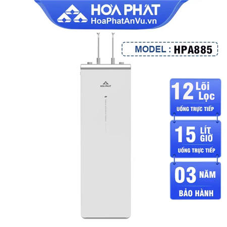 Máy lọc nước Hòa Phát nóng lạnh HPA885 - 12 lõi lọc